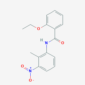 molecular formula C16H16N2O4 B5796425 2-ethoxy-N-(2-methyl-3-nitrophenyl)benzamide 