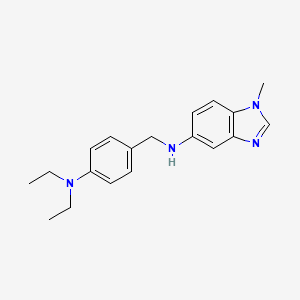 molecular formula C19H24N4 B5796433 N-[4-(二乙氨基)苄基]-1-甲基-1H-苯并咪唑-5-胺 