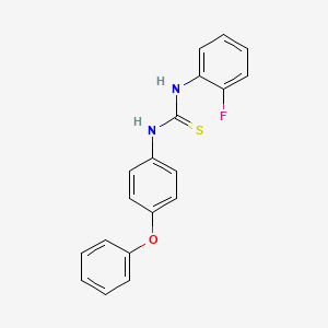molecular formula C19H15FN2OS B5796464 N-(2-fluorophenyl)-N'-(4-phenoxyphenyl)thiourea 