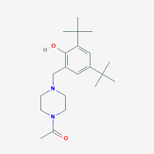 molecular formula C21H34N2O2 B5796466 2-[(4-acetyl-1-piperazinyl)methyl]-4,6-di-tert-butylphenol 