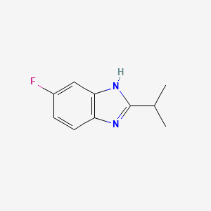 molecular formula C10H11FN2 B579664 5-Fluoro-2-isopropyl-1H-benzimidazole CAS No. 16405-80-4