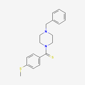 molecular formula C19H22N2S2 B5796670 1-benzyl-4-{[4-(methylthio)phenyl]carbonothioyl}piperazine 