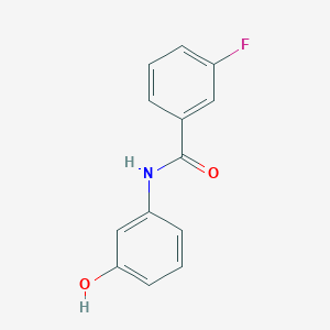 molecular formula C13H10FNO2 B5796685 3-fluoro-N-(3-hydroxyphenyl)benzamide 