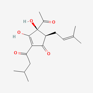 molecular formula C17H24O5 B579669 4-Acetylhumulinic acid B CAS No. 18445-46-0