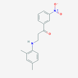 molecular formula C17H18N2O3 B5796709 3-[(2,4-dimethylphenyl)amino]-1-(3-nitrophenyl)-1-propanone 