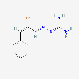 2-(2-bromo-3-phenyl-2-propen-1-ylidene)hydrazinecarboximidamide