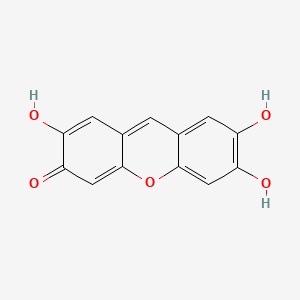 molecular formula C13H8O5 B579673 2,6,7-Trihydroxy-3H-xanthen-3-one CAS No. 17634-39-8