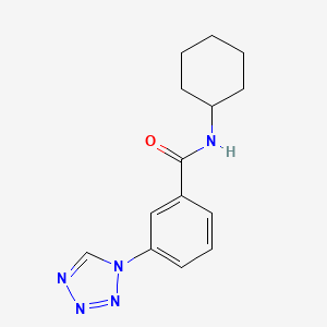 molecular formula C14H17N5O B5796737 N-cyclohexyl-3-(1H-tetrazol-1-yl)benzamide 