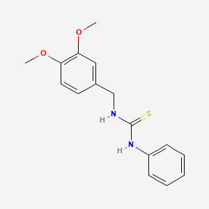 molecular formula C16H18N2O2S B5796747 N-(3,4-dimethoxybenzyl)-N'-phenylthiourea 