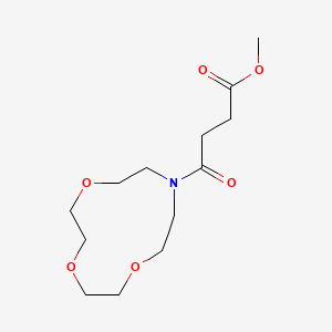 molecular formula C13H23NO6 B5796764 methyl 4-oxo-4-(1,4,7-trioxa-10-azacyclododecan-10-yl)butanoate 