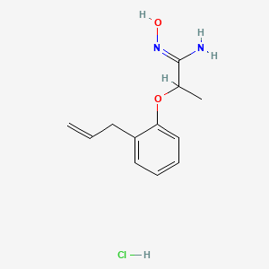 molecular formula C12H17ClN2O2 B5796766 2-(2-allylphenoxy)-N'-hydroxypropanimidamide hydrochloride 