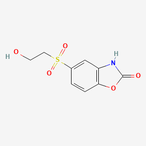 molecular formula C9H9NO5S B5796791 5-[(2-hydroxyethyl)sulfonyl]-1,3-benzoxazol-2(3H)-one 