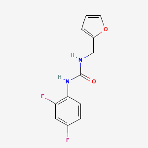 molecular formula C12H10F2N2O2 B5796802 N-(2,4-difluorophenyl)-N'-(2-furylmethyl)urea 