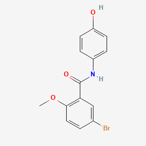molecular formula C14H12BrNO3 B5796817 5-bromo-N-(4-hydroxyphenyl)-2-methoxybenzamide 