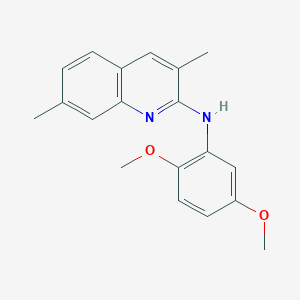 molecular formula C19H20N2O2 B5796849 N-(2,5-dimethoxyphenyl)-3,7-dimethyl-2-quinolinamine 