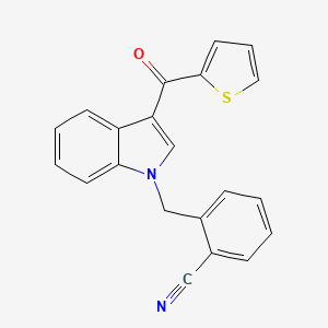2-{[3-(2-thienylcarbonyl)-1H-indol-1-yl]methyl}benzonitrile