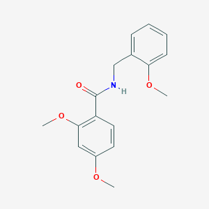 molecular formula C17H19NO4 B5796951 2,4-dimethoxy-N-(2-methoxybenzyl)benzamide 