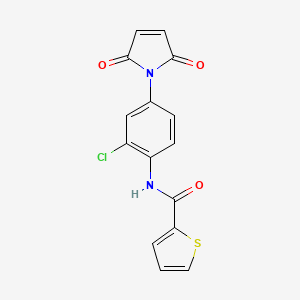 molecular formula C15H9ClN2O3S B5796957 N-[2-chloro-4-(2,5-dioxo-2,5-dihydro-1H-pyrrol-1-yl)phenyl]-2-thiophenecarboxamide 