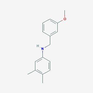 molecular formula C16H19NO B5796999 (3,4-dimethylphenyl)(3-methoxybenzyl)amine 