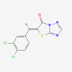 5-(3,4-dichlorobenzylidene)[1,3]thiazolo[3,2-b][1,2,4]triazol-6(5H)-one