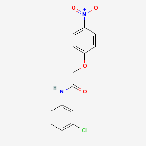 molecular formula C14H11ClN2O4 B5797016 N-(3-chlorophenyl)-2-(4-nitrophenoxy)acetamide 