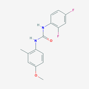 molecular formula C15H14F2N2O2 B5797024 N-(2,4-difluorophenyl)-N'-(4-methoxy-2-methylphenyl)urea 