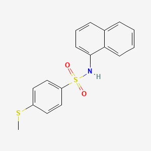 molecular formula C17H15NO2S2 B5797067 4-(methylthio)-N-1-naphthylbenzenesulfonamide 