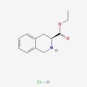 molecular formula C12H16ClNO2 B579707 (S)-1,2,3,4-四氢异喹啉-3-羧酸乙酯盐酸盐 CAS No. 15912-56-8