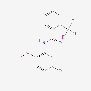 molecular formula C16H14F3NO3 B5797076 N-(2,5-dimethoxyphenyl)-2-(trifluoromethyl)benzamide 