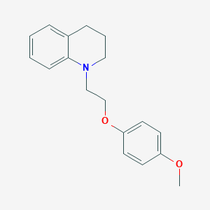 molecular formula C18H21NO2 B5797113 1-[2-(4-methoxyphenoxy)ethyl]-1,2,3,4-tetrahydroquinoline 