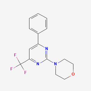 4-[4-phenyl-6-(trifluoromethyl)-2-pyrimidinyl]morpholine