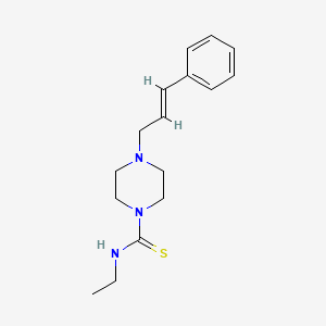 molecular formula C16H23N3S B5797157 N-ethyl-4-(3-phenyl-2-propen-1-yl)-1-piperazinecarbothioamide 