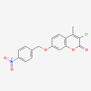 3-chloro-4-methyl-7-[(4-nitrobenzyl)oxy]-2H-chromen-2-one