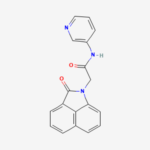 molecular formula C18H13N3O2 B5797178 2-(2-oxobenzo[cd]indol-1(2H)-yl)-N-3-pyridinylacetamide 