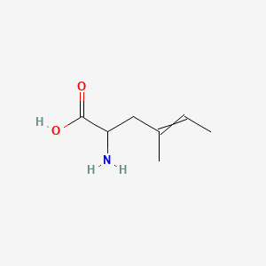 molecular formula C7H13NO2 B579718 2-Amino-4-methylhex-4-enoic acid CAS No. 17781-05-4