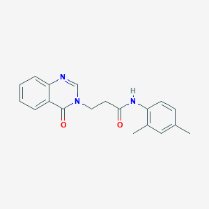 molecular formula C19H19N3O2 B5797184 N-(2,4-dimethylphenyl)-3-(4-oxo-3(4H)-quinazolinyl)propanamide 