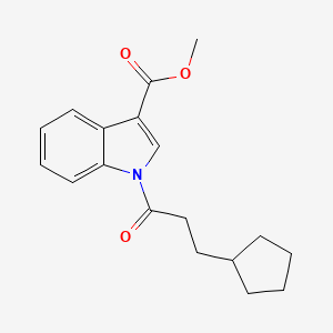 molecular formula C18H21NO3 B5797209 methyl 1-(3-cyclopentylpropanoyl)-1H-indole-3-carboxylate 