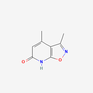 B579723 3,4-dimethyl[1,2]oxazolo[5,4-b]pyridin-6(7H)-one CAS No. 19385-56-9