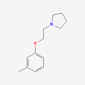 molecular formula C13H19NO B5797236 1-[2-(3-methylphenoxy)ethyl]pyrrolidine 