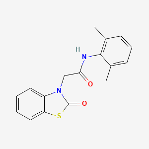 molecular formula C17H16N2O2S B5797238 N-(2,6-dimethylphenyl)-2-(2-oxo-1,3-benzothiazol-3(2H)-yl)acetamide 