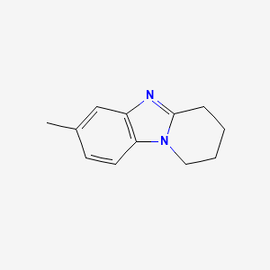 molecular formula C12H14N2 B579724 7-甲基-1,2,3,4-四氢吡啶并[1,2-a]苯并咪唑 CAS No. 18390-15-3