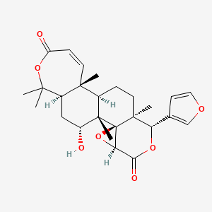 molecular formula C26H32O7 B579725 7alpha-Obacunol CAS No. 17182-59-1