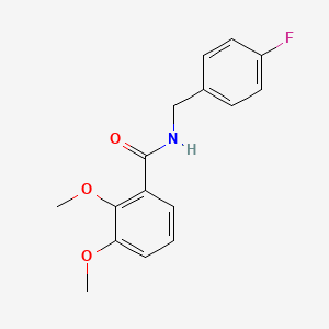 molecular formula C16H16FNO3 B5797260 N-(4-氟苄基)-2,3-二甲氧基苯甲酰胺 