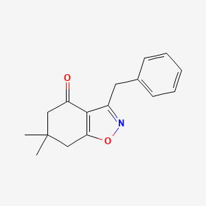 molecular formula C16H17NO2 B5797264 3-benzyl-6,6-dimethyl-6,7-dihydro-1,2-benzisoxazol-4(5H)-one 