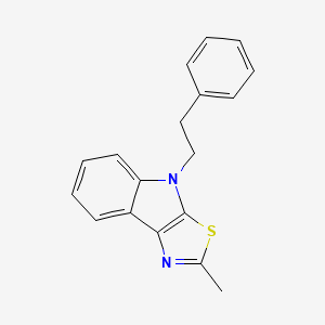 molecular formula C18H16N2S B5797277 2-methyl-4-(2-phenylethyl)-4H-[1,3]thiazolo[5,4-b]indole 