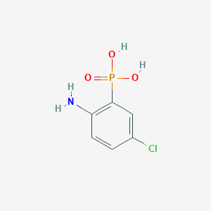 molecular formula C6H7ClNO3P B579728 (2-Amino-5-chlorophenyl)phosphonic acid CAS No. 18275-77-9