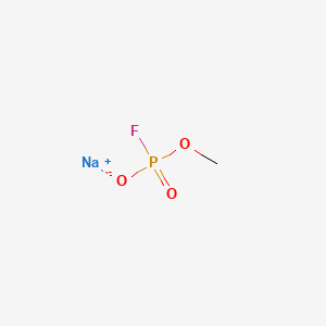 molecular formula CH3FNaO3P B579730 Sodium;fluoro(methoxy)phosphinate CAS No. 15842-95-2