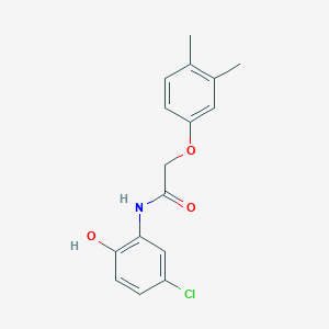 molecular formula C16H16ClNO3 B5797324 N-(5-chloro-2-hydroxyphenyl)-2-(3,4-dimethylphenoxy)acetamide 