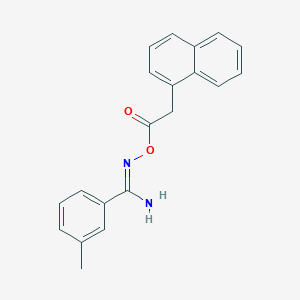 molecular formula C20H18N2O2 B5797341 3-methyl-N'-[(1-naphthylacetyl)oxy]benzenecarboximidamide 
