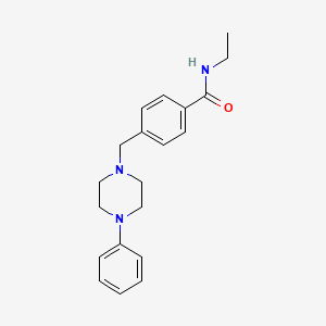 N-ethyl-4-[(4-phenyl-1-piperazinyl)methyl]benzamide